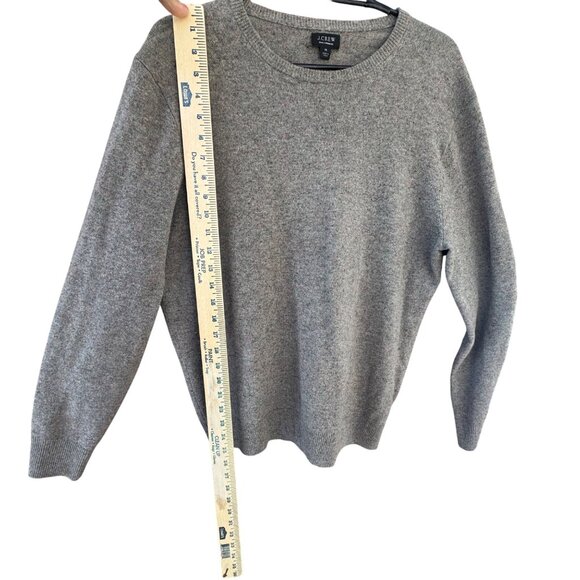J.Crew 100% Cashmere Gray Heather Crewneck Sweater. Mens Size M - Picture 3 of 7